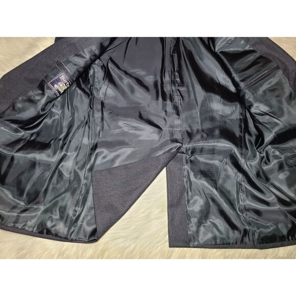 Vintage 2pc Burberrys Grey Wool Suit Jacket & Trouser Set - Picture 7 of 16